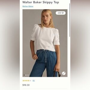 NWT Anthropologie Puff Sleeve Top